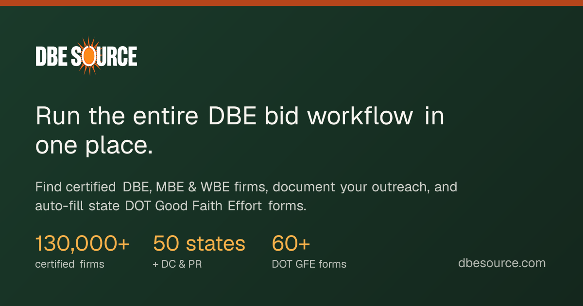 DBE Source | Certified Business Directory